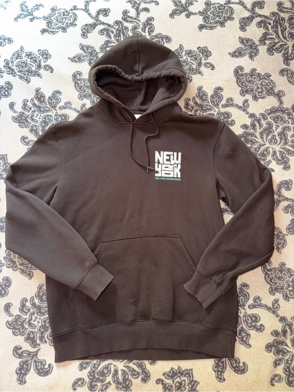 New York Graphic Brown Men's Hoodie